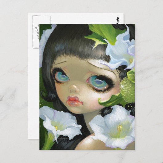 Carte postale "Beautés douteuses V : Datura" (Devant / Derrière)