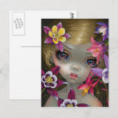 Carte postale "Beautés douteuses XIII : Columbine" (Devant / Derrière)
