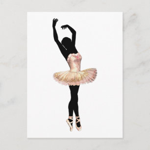 Carte Postale Beautiful Ballerina in pink