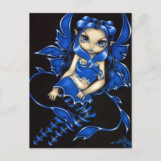 Carte postale "Beautiful Blue Fairy" (Devant)