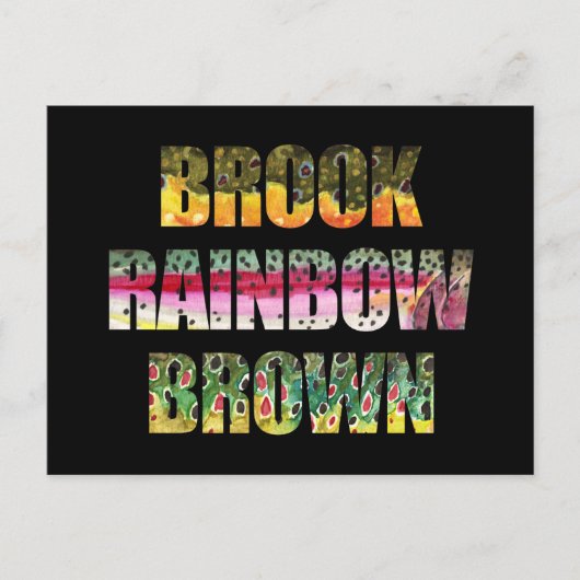 Carte Postale Beautiful Colors of 3 Trout (Devant)