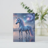 Carte Postale Beautiful Fantasy Unicorn (Debout devant)