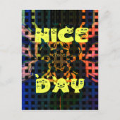 Carte Postale Beautiful have a Nice Day Text Print vecteur (Devant)