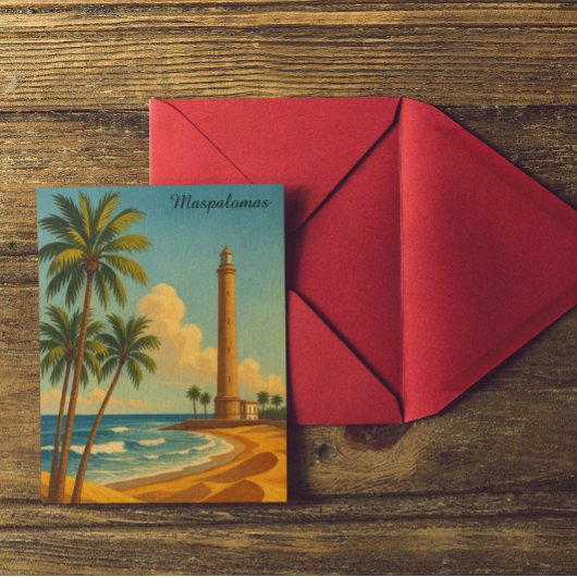 Carte Postale Beautiful Maspalomas Meloneras Beach Gran Canaria