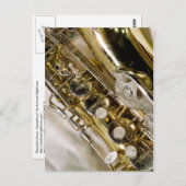 Carte Postale Beautiful Music-saxophone (Devant / Derrière)