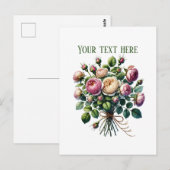 Carte Postale Beautiful rose bundle customizable (Devant / Derrière)