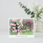 Carte Postale Beautiful Rose Garden (Debout devant)
