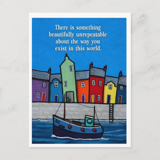 Carte Postale Beautifully Unrepeatable Inspirational Coastal (Devant)