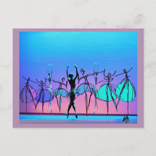 Carte postale Beauty Ballet (Devant)