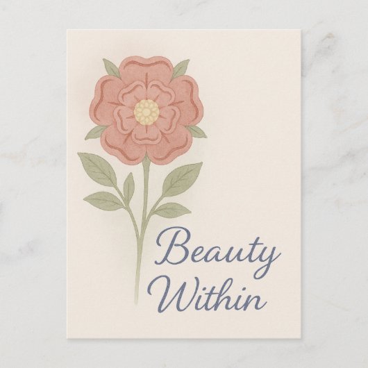 Carte Postale Beauty Within — Key chain (Devant)