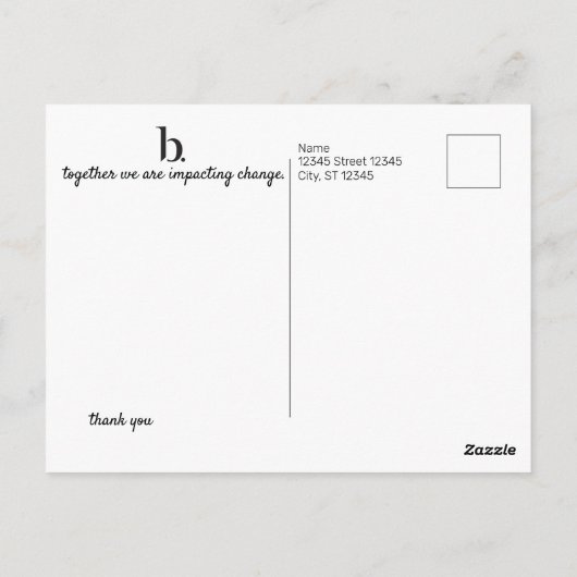 Carte postale Beautycounter (Dos)