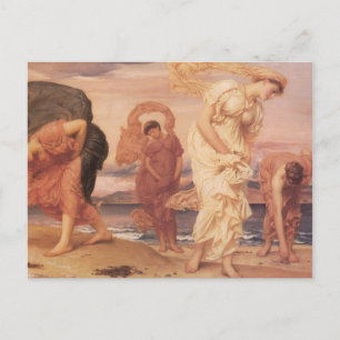 Carte Postale Beaux-arts de femmes au bord de l'océan