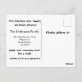 Carte Postale Beaux baleines que nous avons déplacé changement d (Dos)