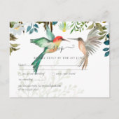 Carte Postale Beaux COLIBRIS Couple Mariage (Devant)