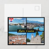 Carte Postale Beaux monuments de Split - Croatie, Europe (Devant / Derrière)