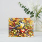 Carte Postale Beaux oiseaux Paysage d'automne 18 (Debout devant)