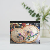 Carte Postale Beaux parapluies en bambou de Taiwan (Debout devant)