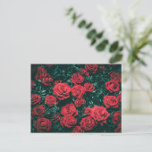 Carte Postale Beaux Roses Rouges (Debout devant)