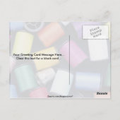 Carte Postale Beaux Spools de fil (Dos)