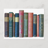 Carte Postale Beaux vieux livres anciens, dos de livres (Devant)