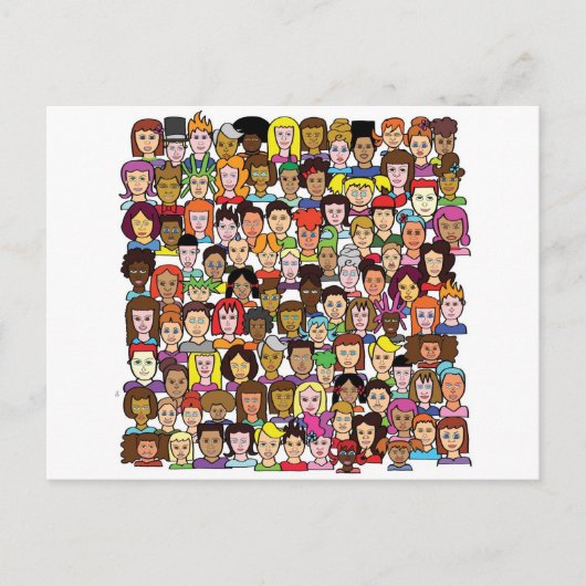 Carte Postale Beaux Visages (Devant)