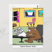 Carte Postale Beaver Living Wills Rick London Funny (Devant / Derrière)