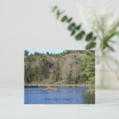 Carte Postale Beaver Lodge à COLEBROOK, CT (Debout devant)