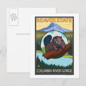 Carte Postale Beaver & Mt Hood - Columbia River Gorge, OU (Devant / Derrière)