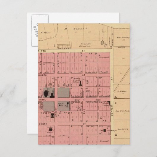 Carte Postale Beaver, Pennsylvanie (Devant / Derrière)