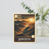 Carte Postale Beaverton, Oregon | VINTAGE (Debout devant)