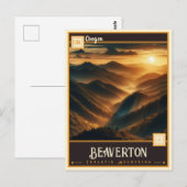 Carte Postale Beaverton, Oregon | VINTAGE (Devant / Derrière)