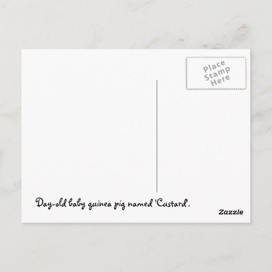 Carte Postale bébé (Dos)