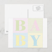 Carte Postale Bébé (Devant / Derrière)