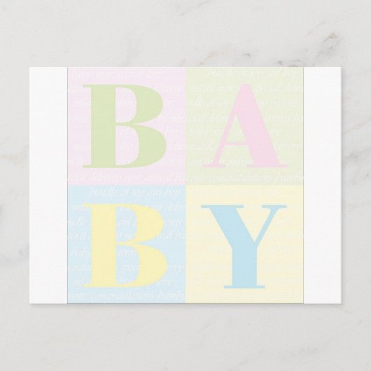 Carte Postale Bébé (Devant)
