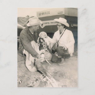 CARTE POSTALE BÉBÉ #48 DE COWBOY