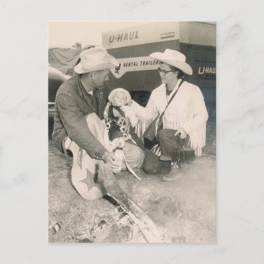 CARTE POSTALE BÉBÉ #48 DE COWBOY (Devant)