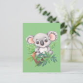 Carte Postale Bébé adorable Ours Koala (Debout devant)