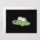 Carte Postale bébé alligator (Devant / Derrière)