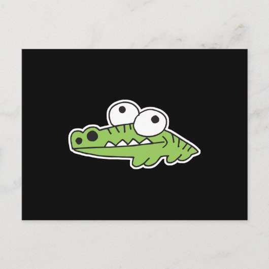 Carte Postale bébé alligator maladroit (Devant)