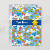 Carte Postale Bébé Animaux Arrière - plan (Devant / Derrière)