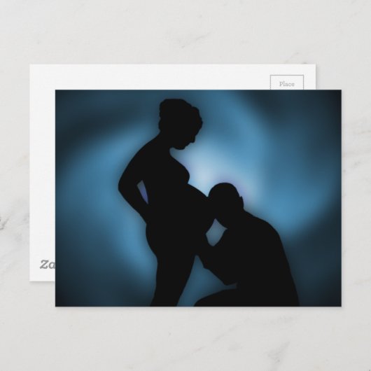 Carte Postale bébé attendu (Devant / Derrière)