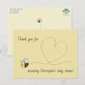 Carte Postale Bébé Bee Boy Merci (Devant / Derrière)