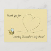 Carte Postale Bébé Bee Boy Merci (Devant)