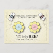 Carte Postale Bébé Bee Genre Révéler Scratcher Game Post (Devant)