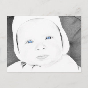 Carte Postale Bébé bleu