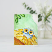 Carte postale BÉBÉ BLEU BLEU OWL (Debout devant)