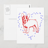 Carte Postale Bébé Bouledogue (Devant / Derrière)