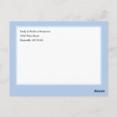 Carte Postale Bébé brasse Faire-part de naissance sorcière garço (Dos)