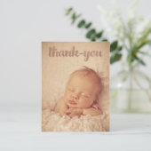 Carte Postale Bébé Bronze Merci photo (Debout devant)