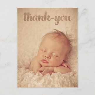 Carte Postale Bébé Bronze Merci photo